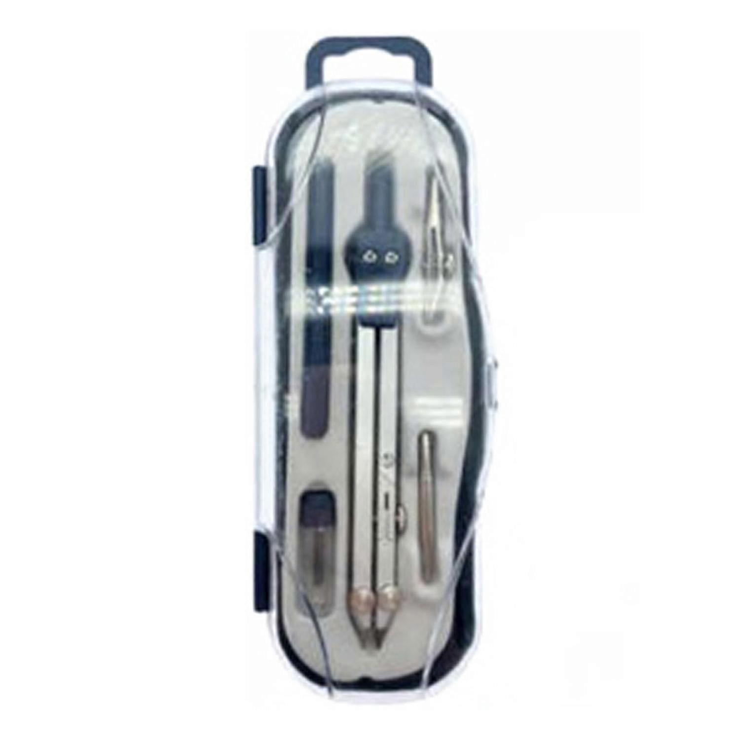 Geometry Compass Professional High Accuracy Portable Math Drawing Compass Set for School Office