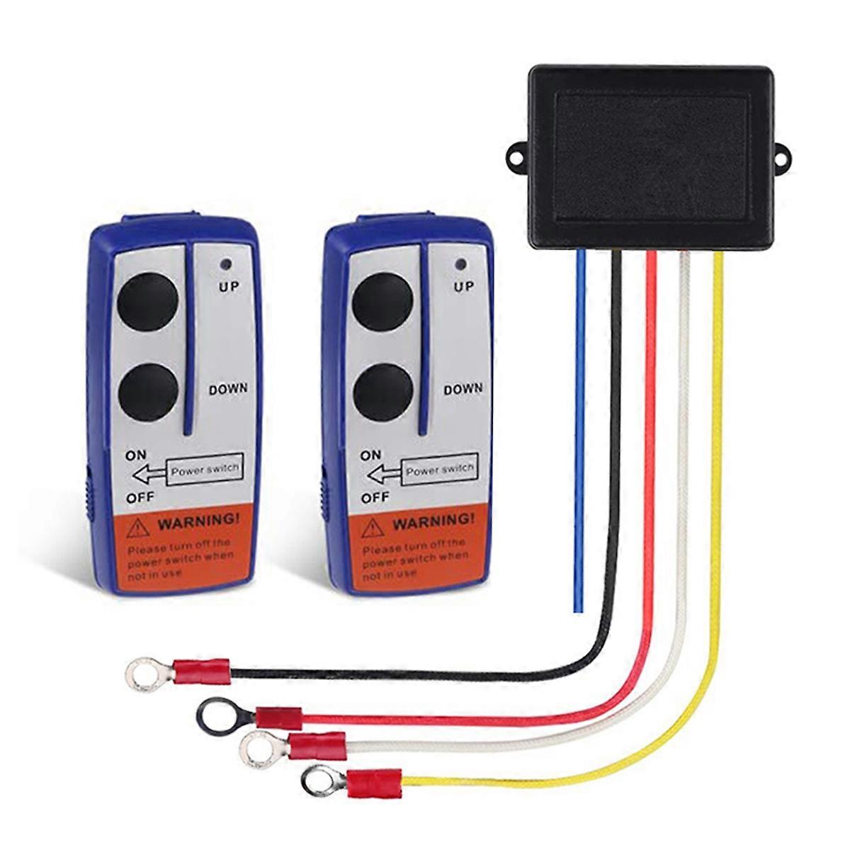 12V Universal Recovery Wireless Electric Digital Winch Remote Control for T.U.K. ATV SUV Handset Switch Controller