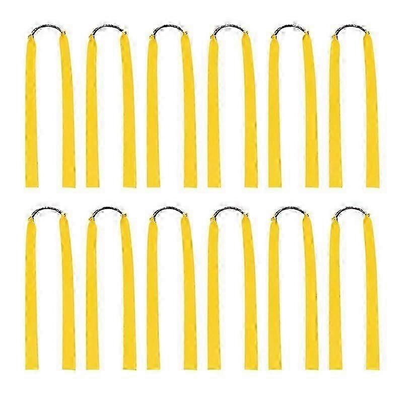 12pcs Rubber Bands For Catapult Widened Flat Catapult Bands Elastics For Hunting