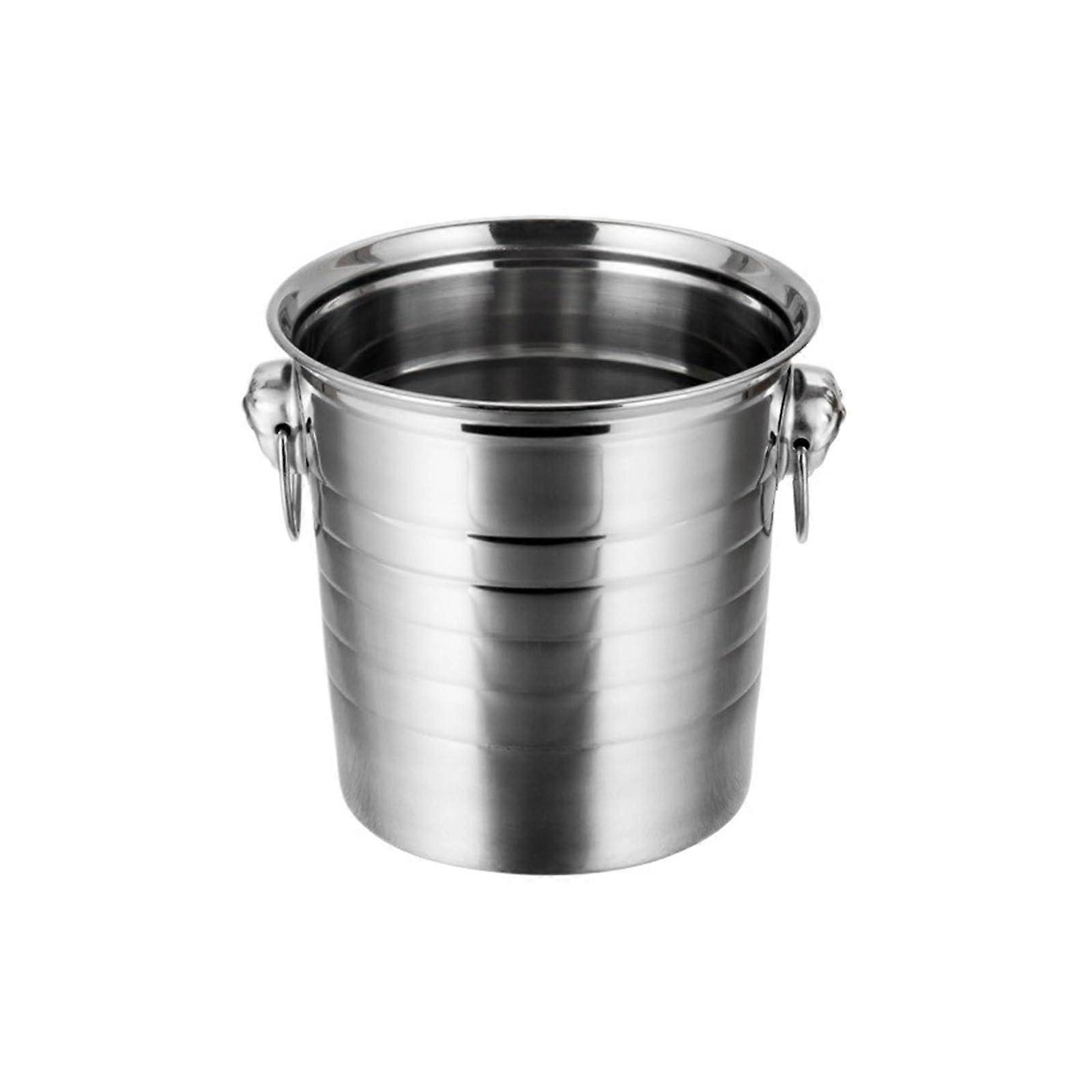 Insulated Ice Bucket 3/5L Stainless Steel Wine And Beer Cooler Ice Maker BMedium5L