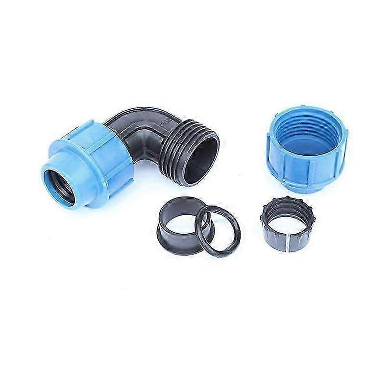 2025 Latest Model Fittings 2pcs External Quick Connect Pipe Fittings for PE Pipe Elbow,