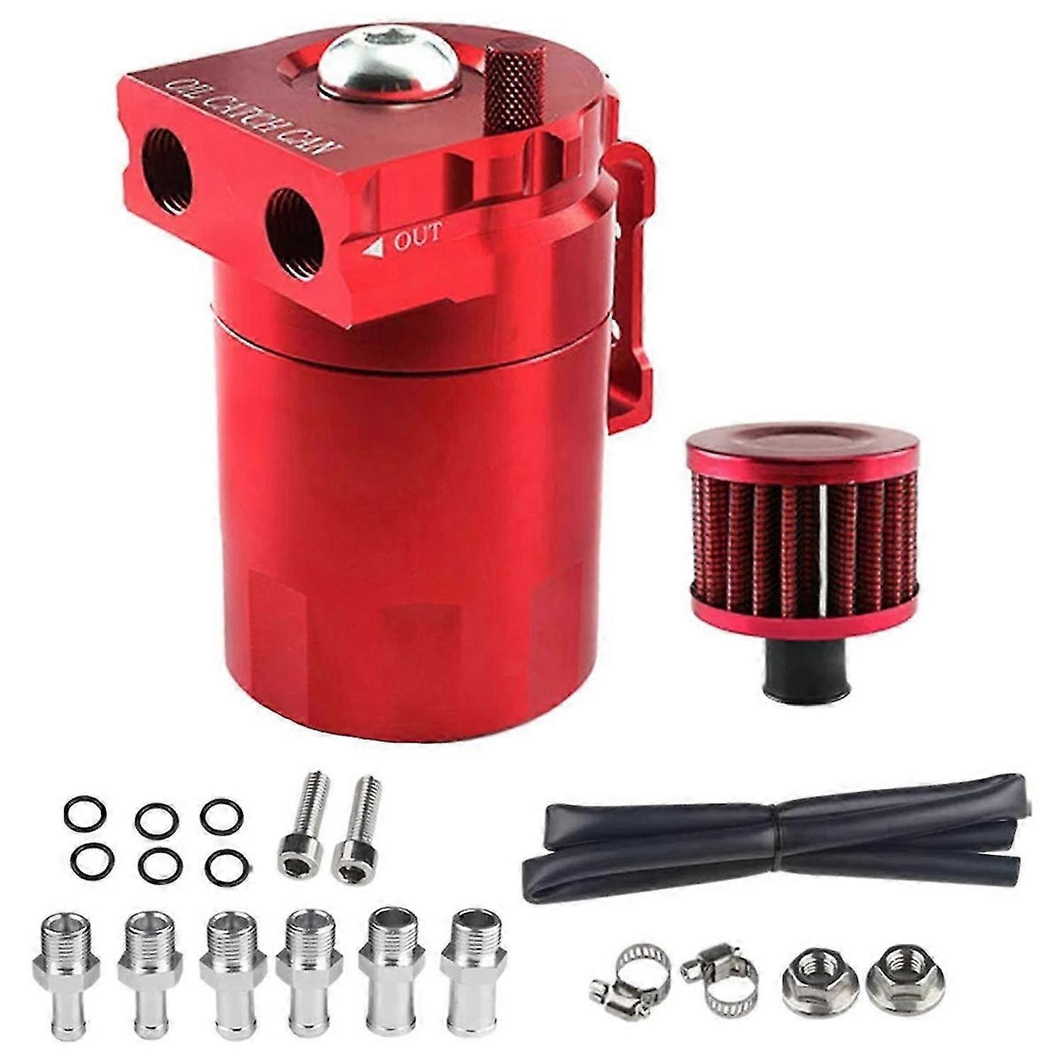 Red Car Universal 300ML Oil Breathable Can Engine Air Separator