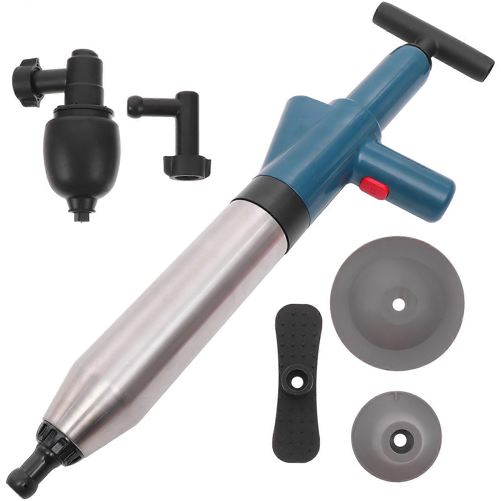 Power Toilet Plunger High Pressure Toilet Drain Unblocker 1Set for Home Use