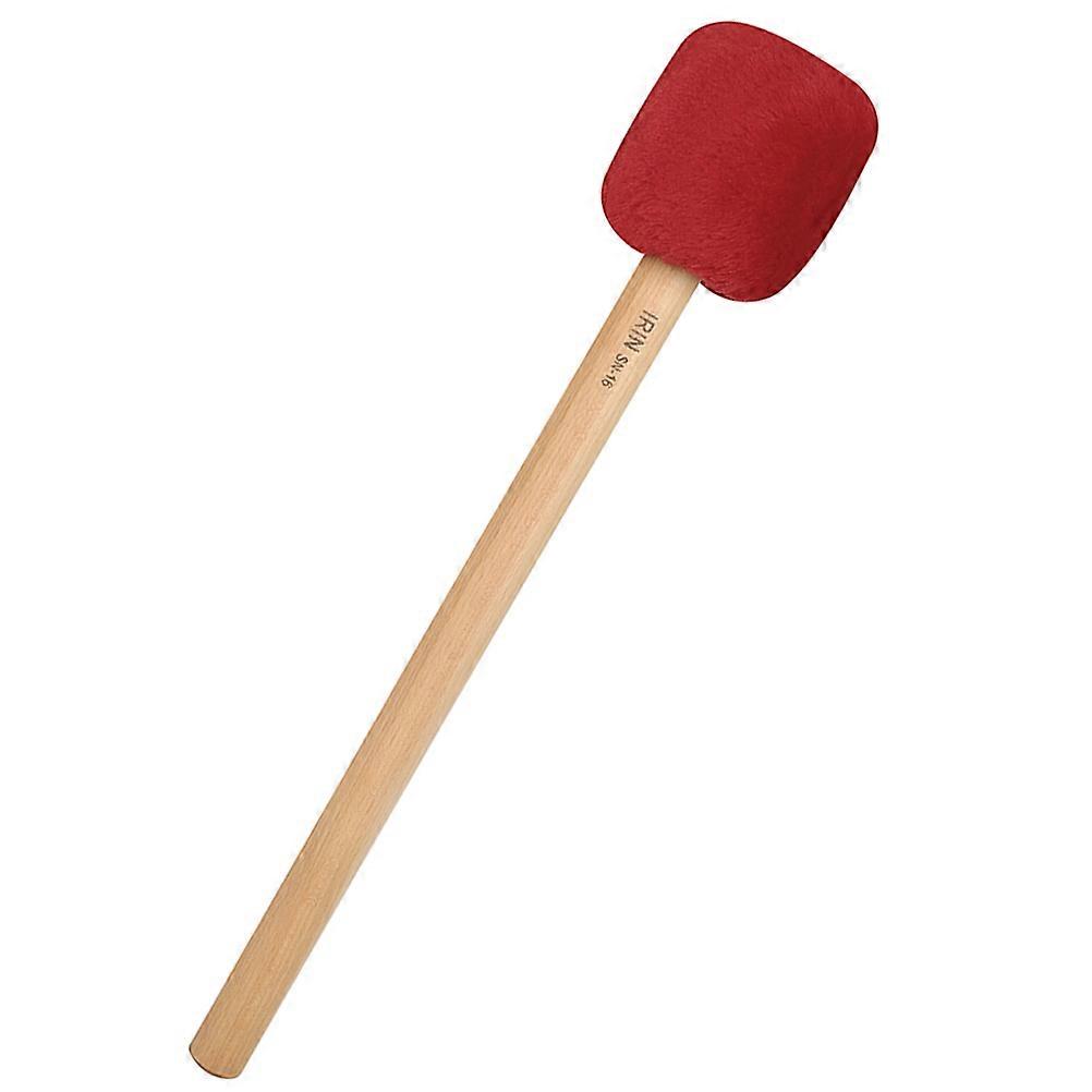 Wood Handle Drumsticks Bass Drum Mallet for Practice 2Pcs Red