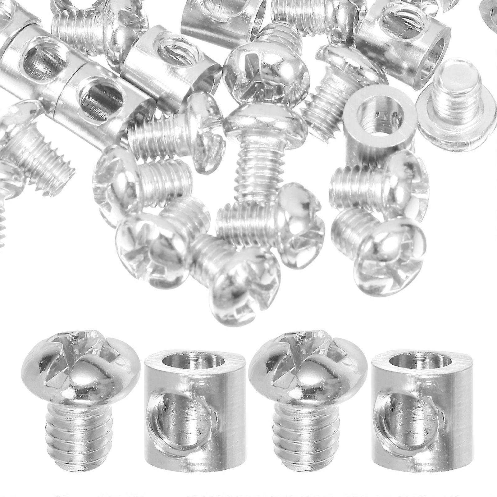 Steel Cable Grip for Secure Use in Home 20Pcs Adjustable Silver