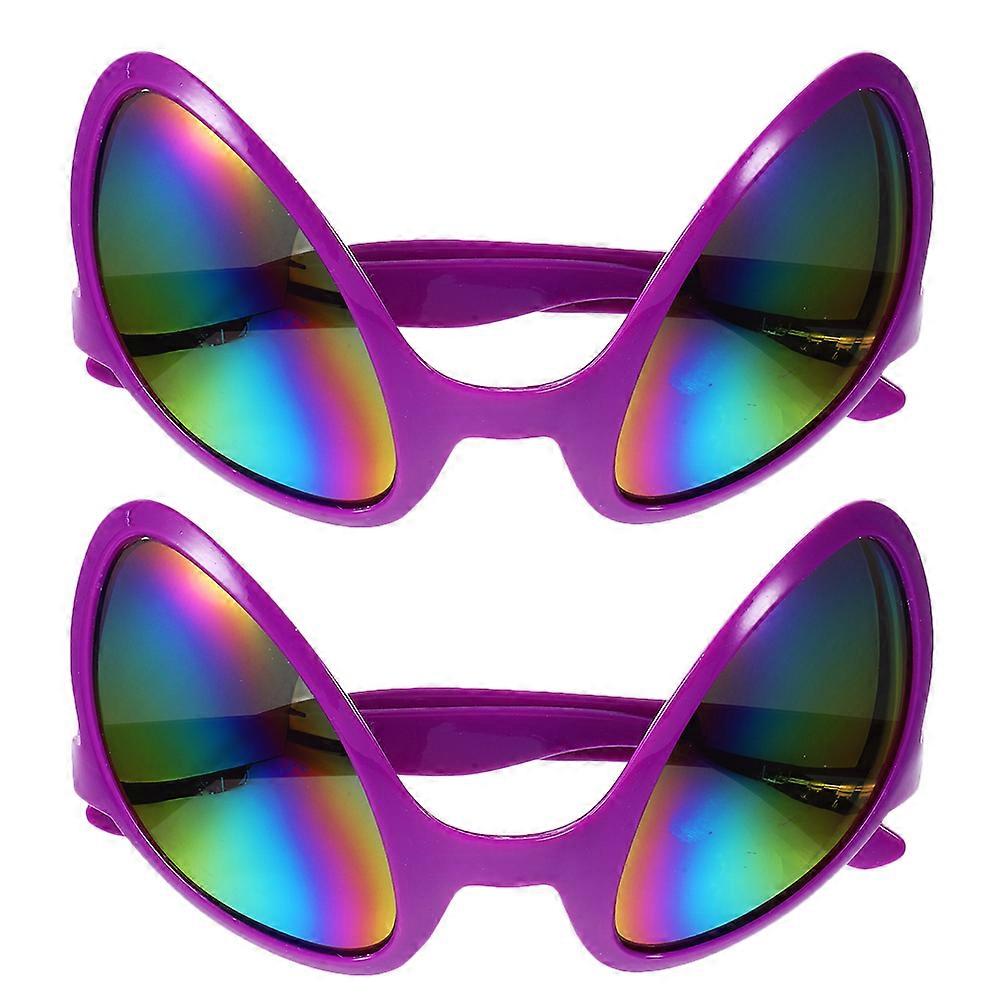 Glasses Funny Eyeglasses for Party Favors 2Pcs Costume Accessories