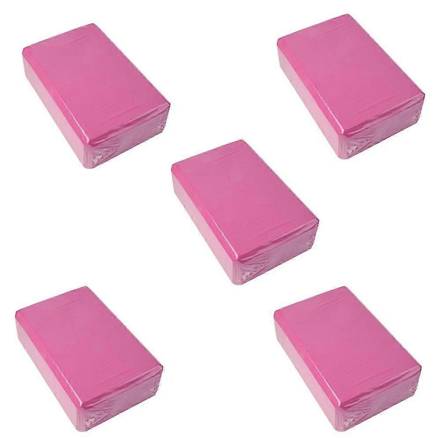 Yoga Blocks Cube Bricks Reinforcement Mat Rose Red