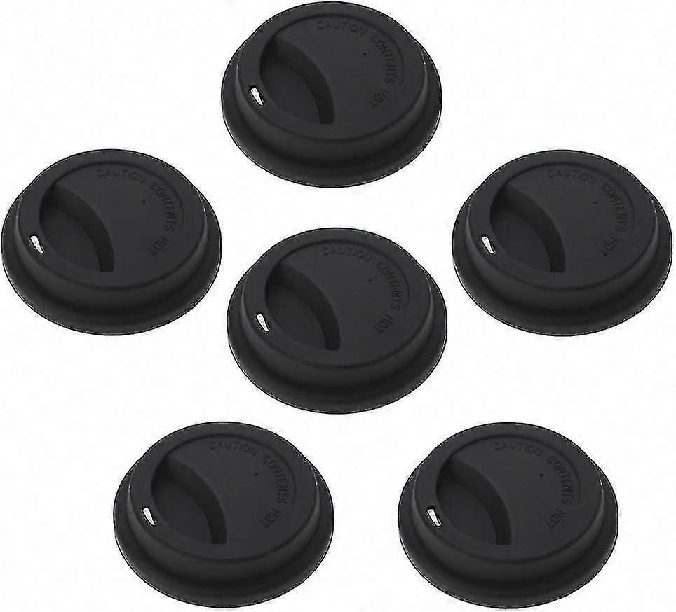 6 couvercles de tasse à café en silicone, couvercles réutilisables pour tasses à café