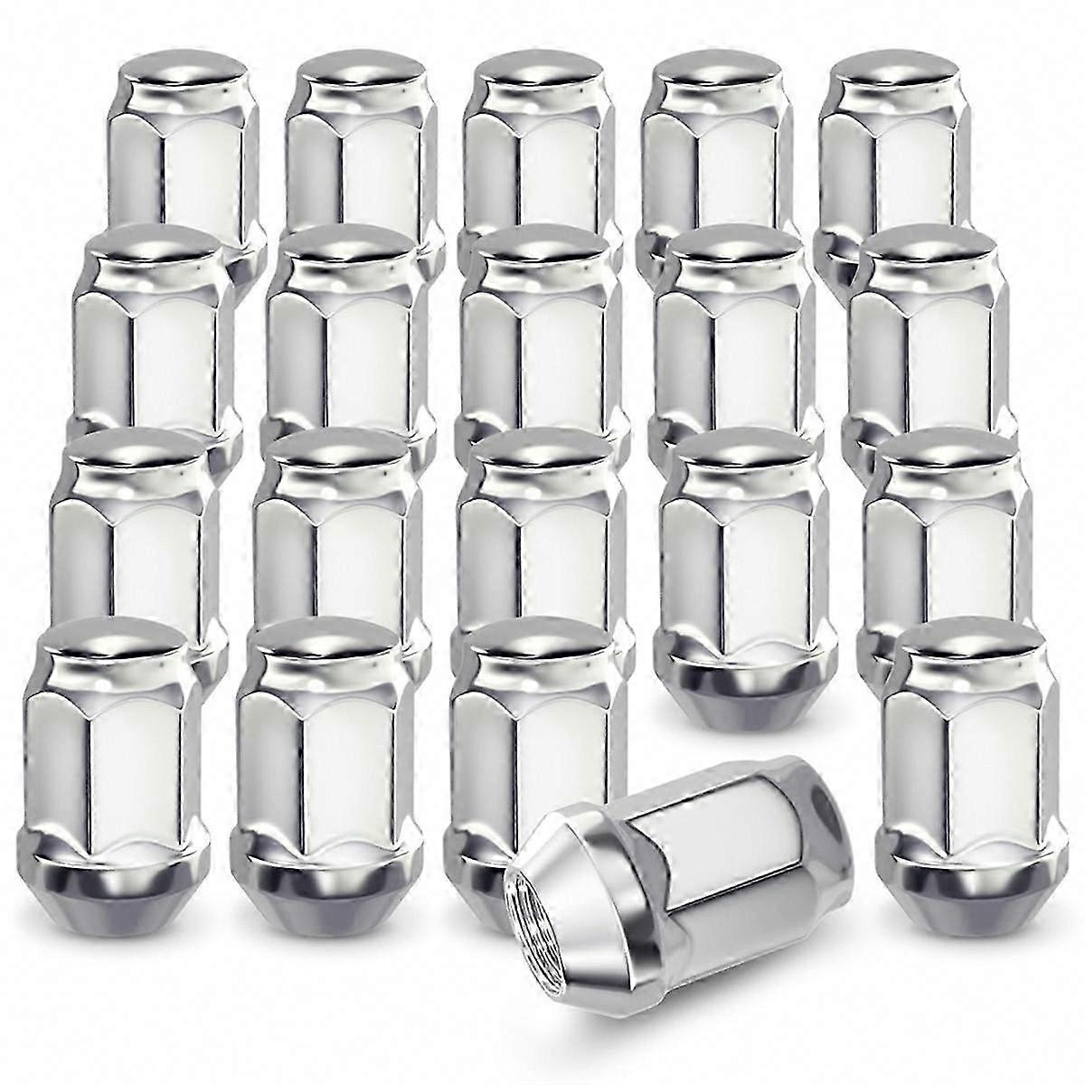 20pcs 1/2in-20 Closed End Raised Lug Nuts for Part Number Wheels