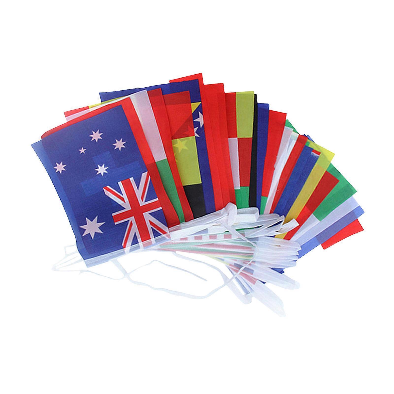 String Flag Banner Countries String Flag for Party Decor 4Sets