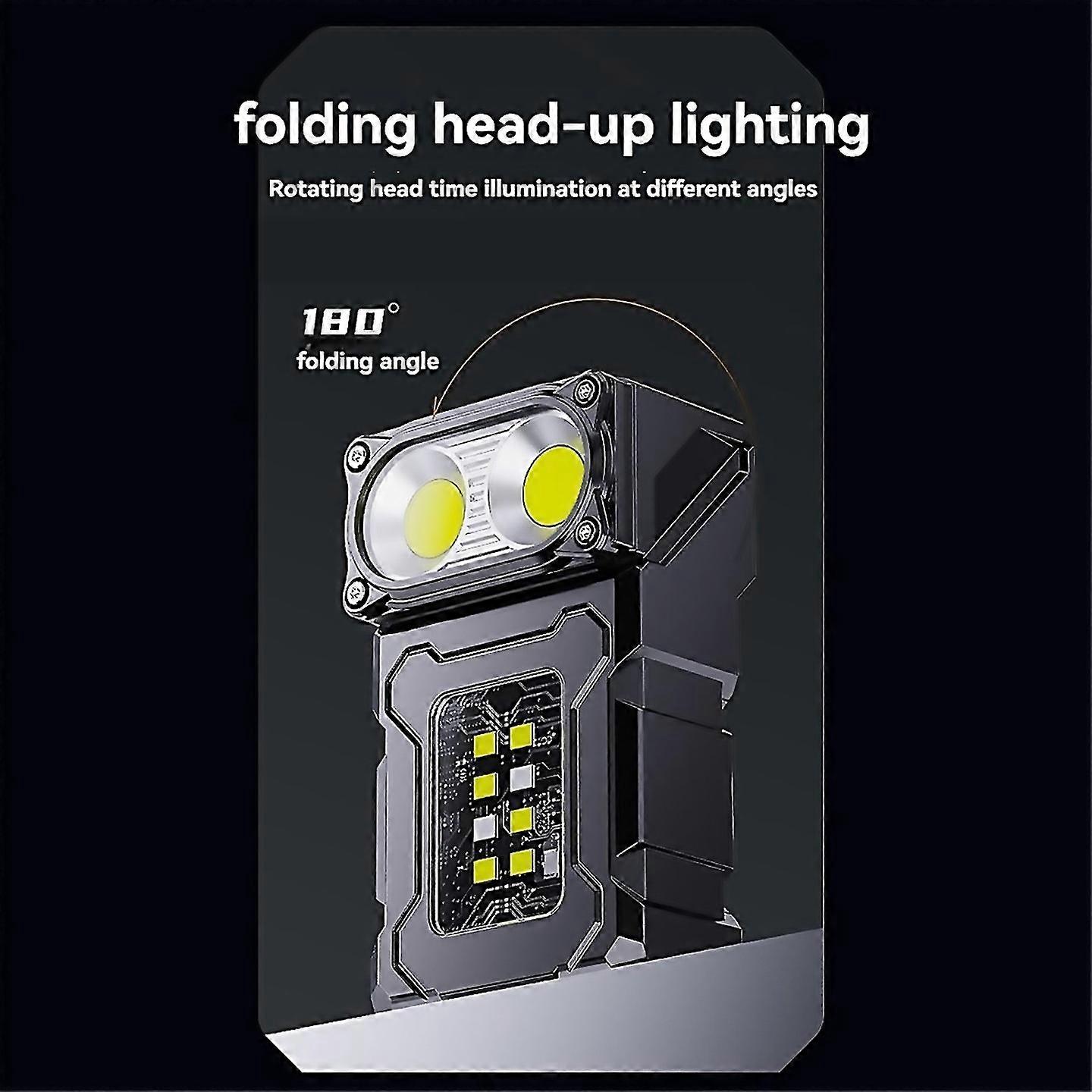 For Cob Rechargeable Work Light Mini Outdoor Flashlight Camping Light