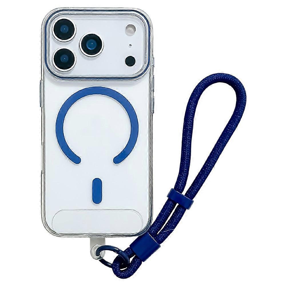 Compatible For iPhone 17 Pro Case Compatible with MagSafe Hard PC Phone Back Cover with Wrist Strap