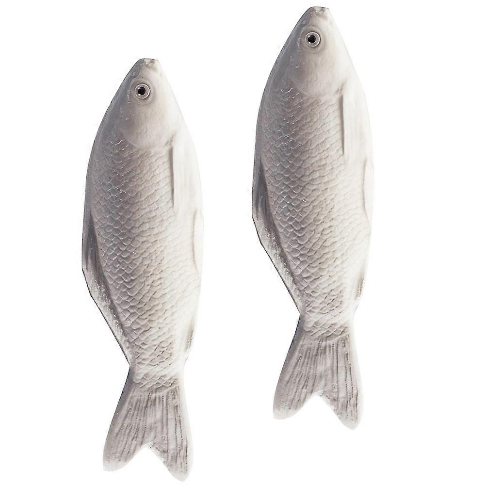 Simulation Fish Model PU Fish Model for Decor 8Pcs Realistic Grey Figurines