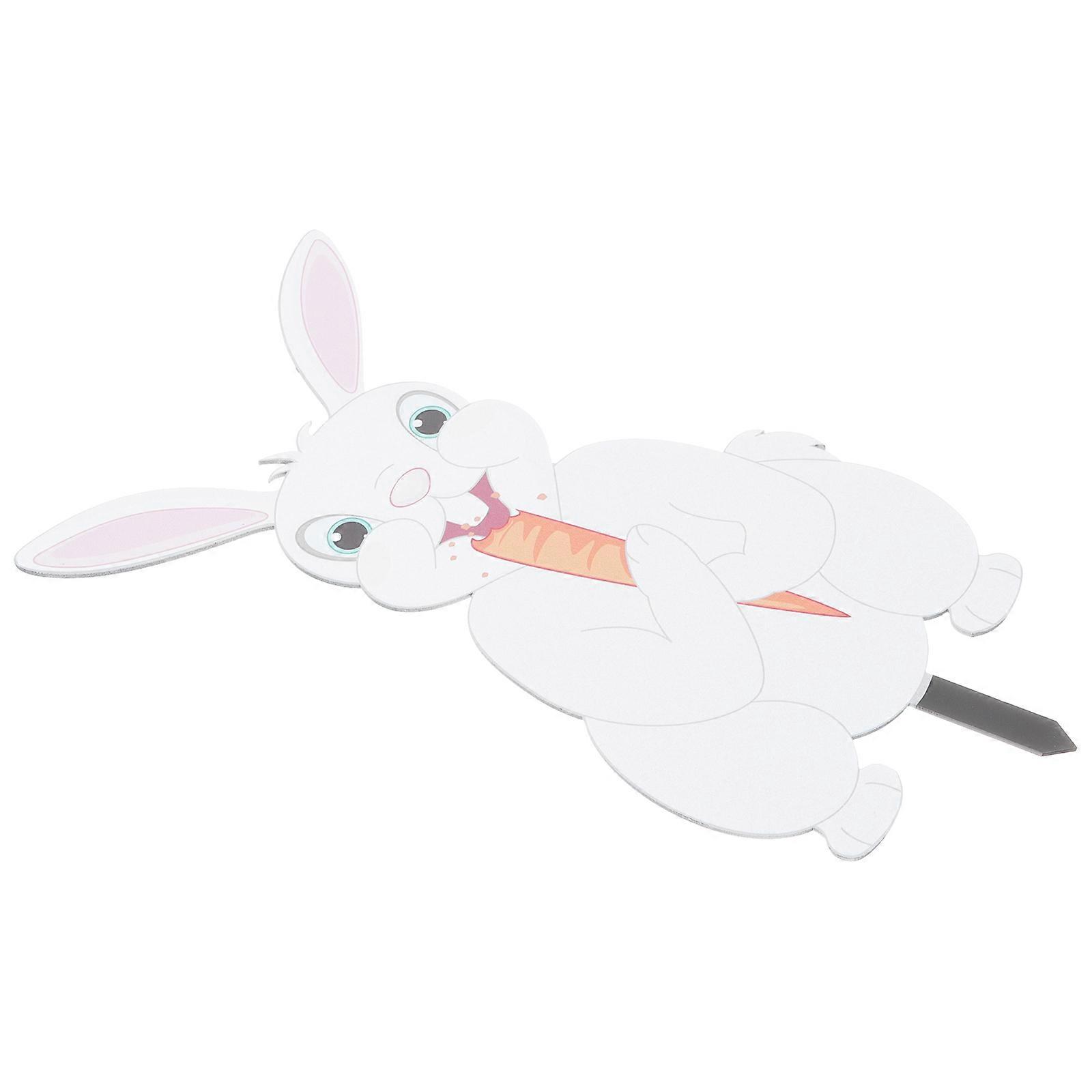 Outdoor Rabbit Decor Garden Stake for Easter Yard Use 2Pcs Assorted