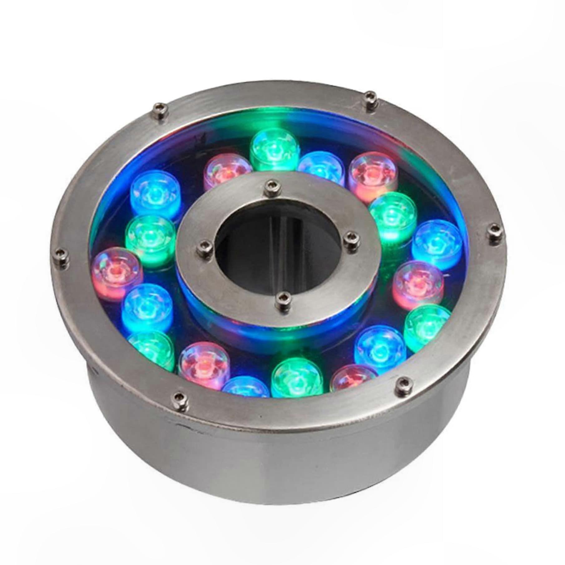 Submersible LED Pond Light for Fountains, Pools, and Landscape Lighting, RGB Colorful 18W Waterproof Spot Light
