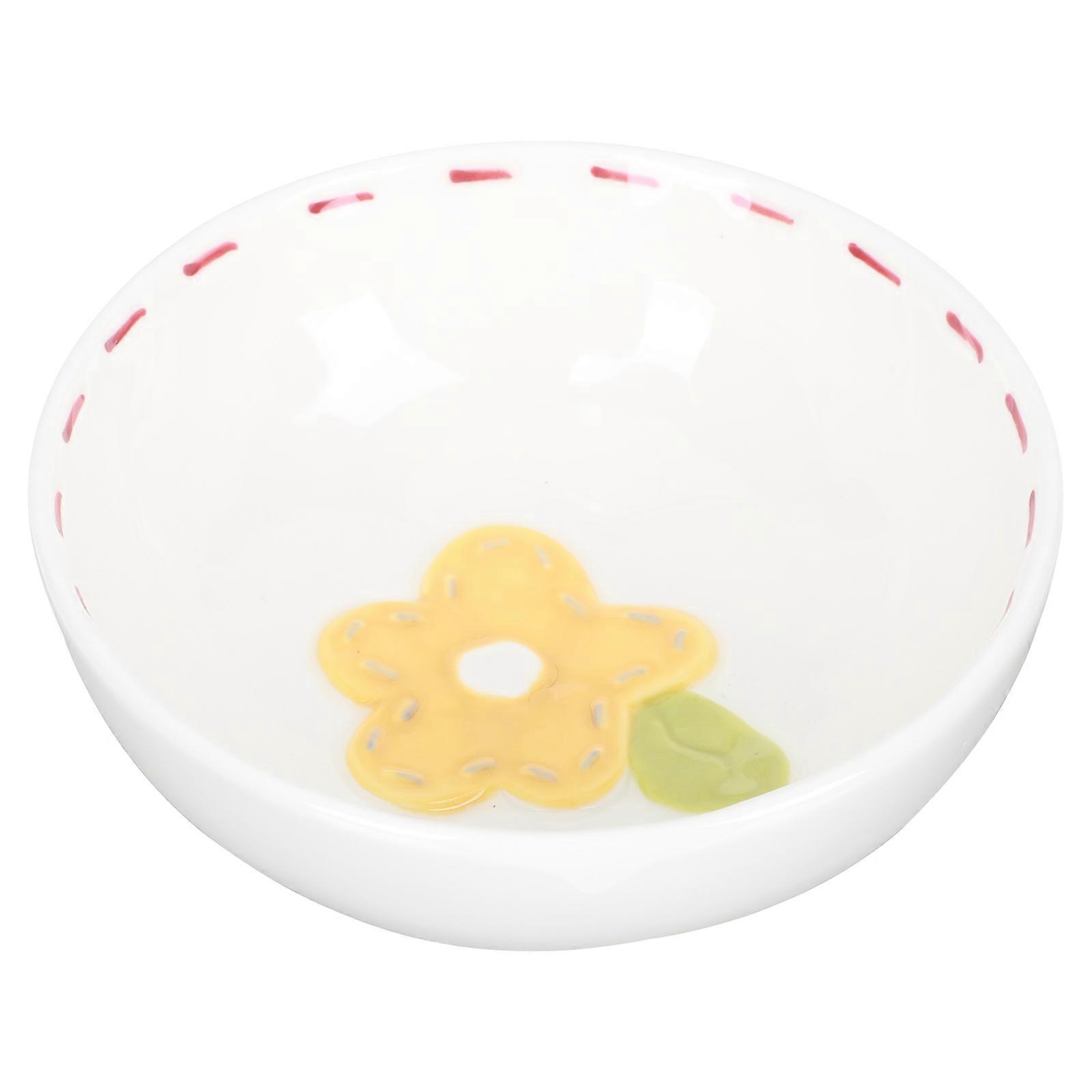 Ceramic Small Salad Bowl for Versatile Seasoning Saucer 3Pcs