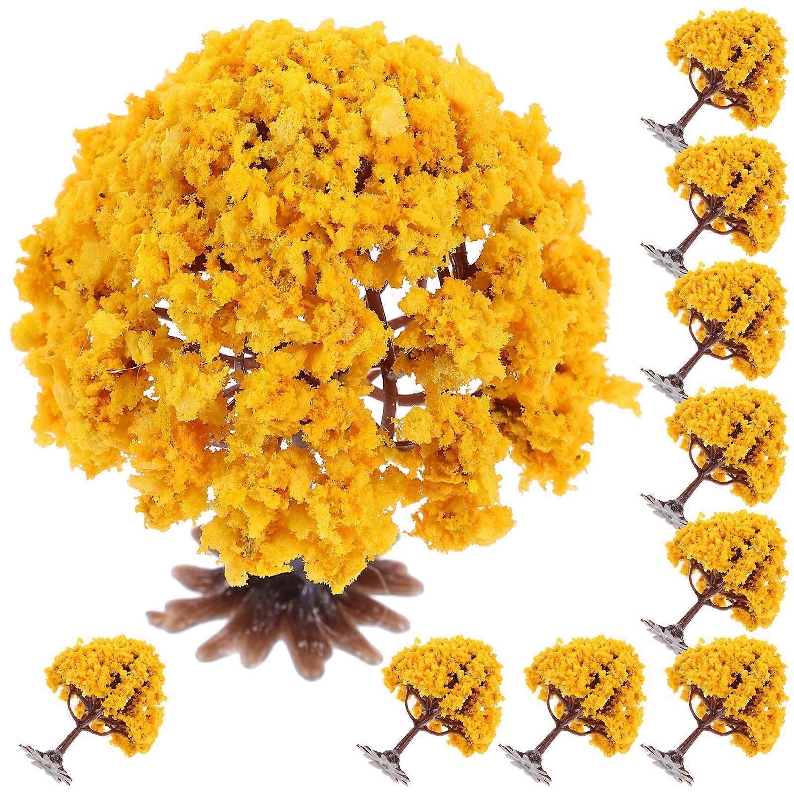Realistic Tree Design Miniature Landscape Model With 30Pcs For Indoor And Outdoor Decoration Easy To Carry