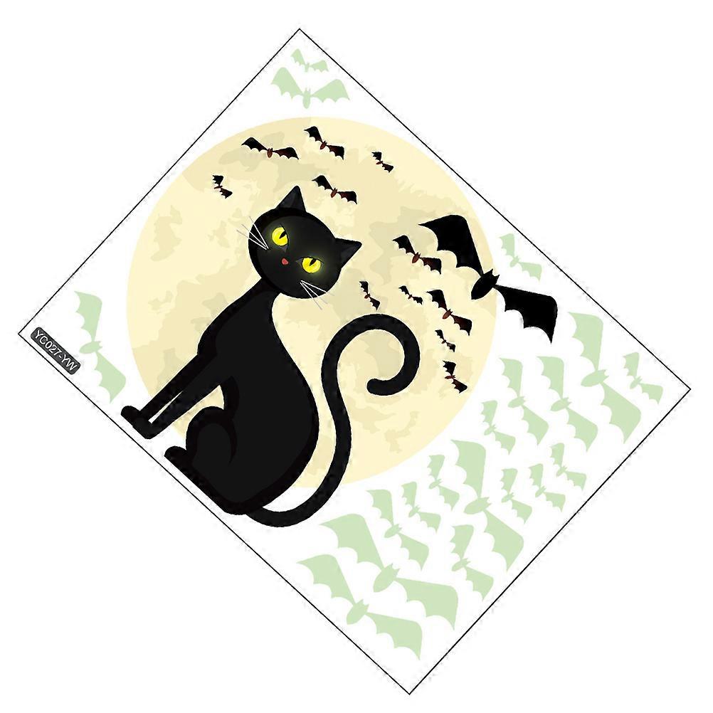 Luminous Halloween Stickers Halloween Sticker for Party 2 Sheets Assorted Color