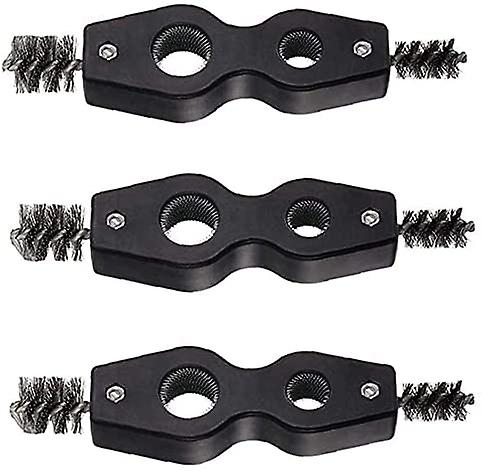 4 in 1 Pipe Cleaner Brush Pipe Deburring Tool for Plumbing Brazing Copper Pipe Soldering 3 Piece Set