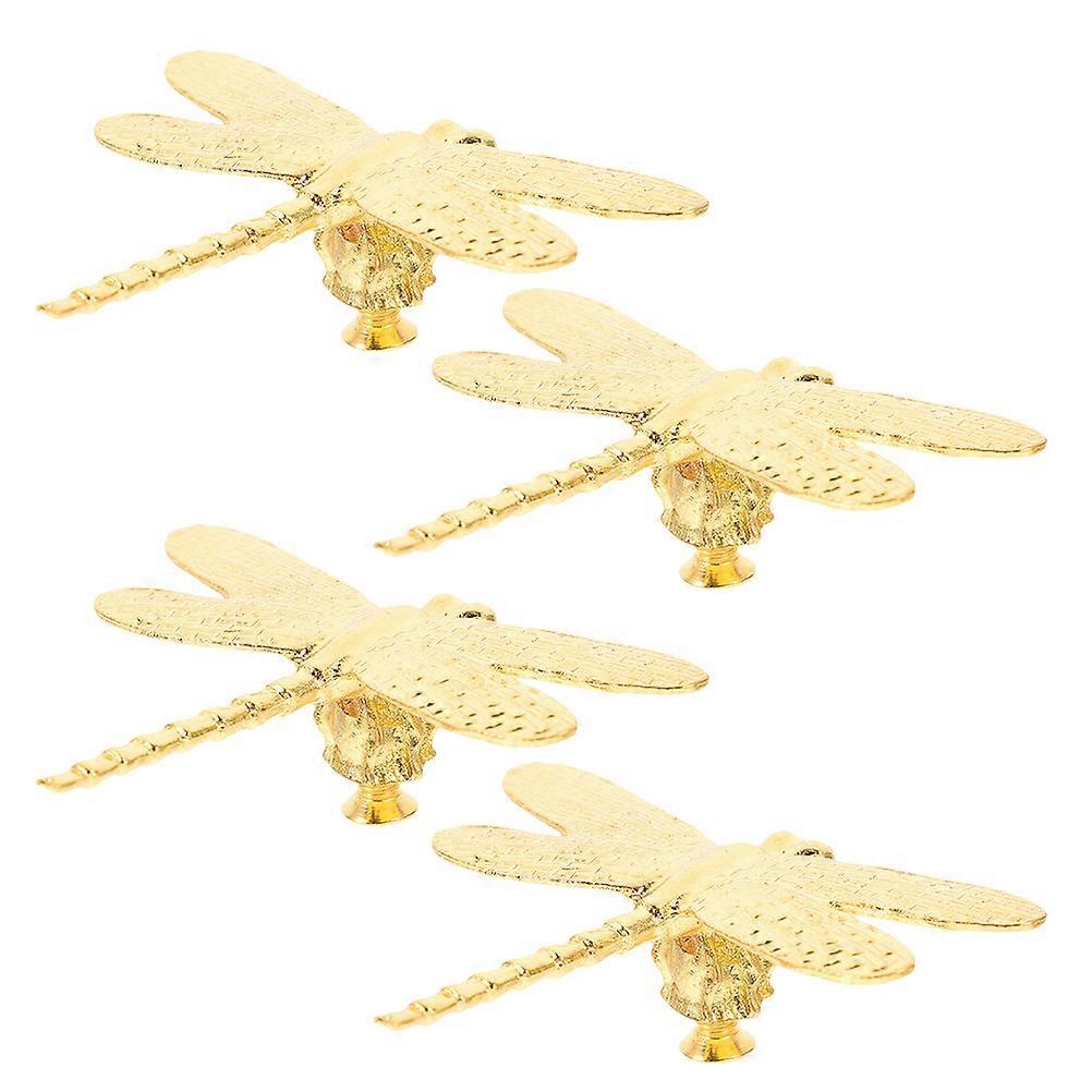 Zinc Alloy Dragonfly Cabinet Knobs Decorative Handles for 8Pcs Use