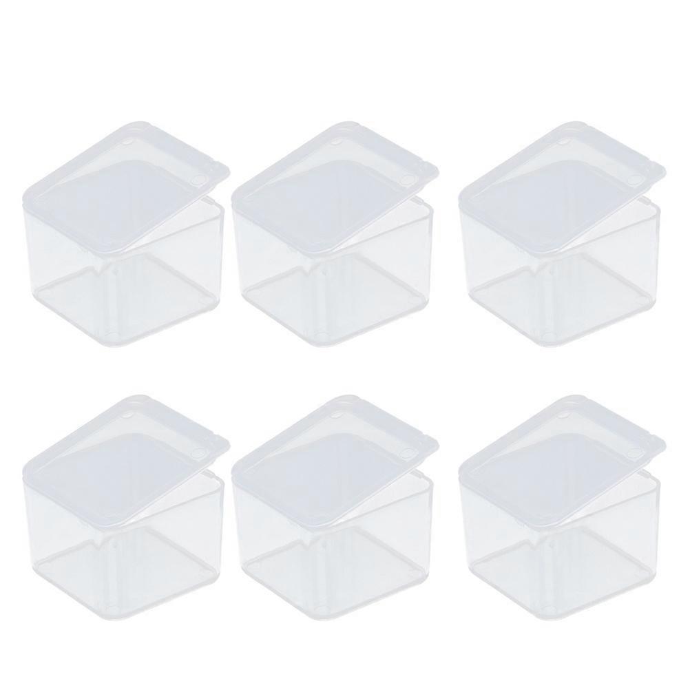 50Pcs Small Clear Plastic Containers For Component Organization In Home Maintenance And Vehicle Repair With Rectangular Shape