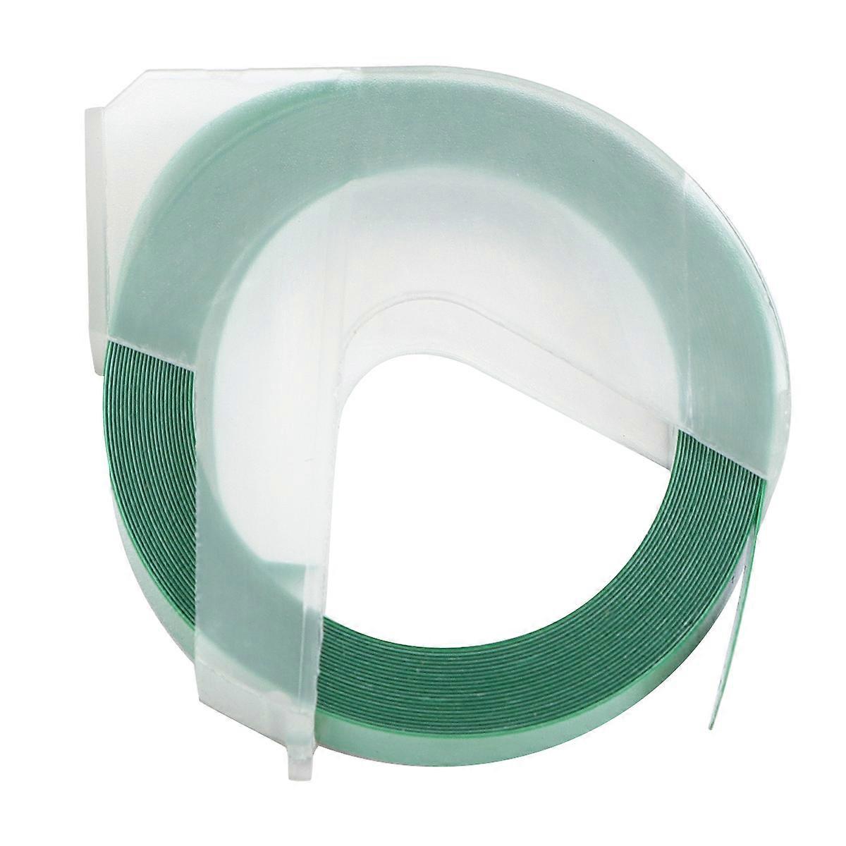 Label Printer Tape Embossing Manual Replacement 2Pcs in Green