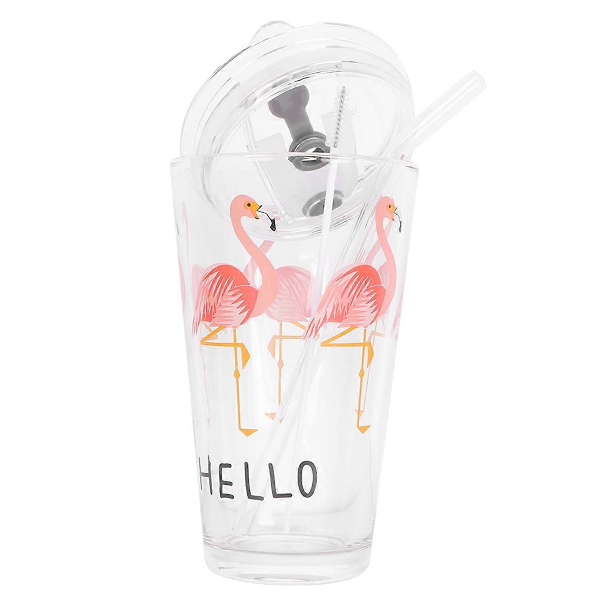 Water Cups Straw Glass Cups for Drinking Use