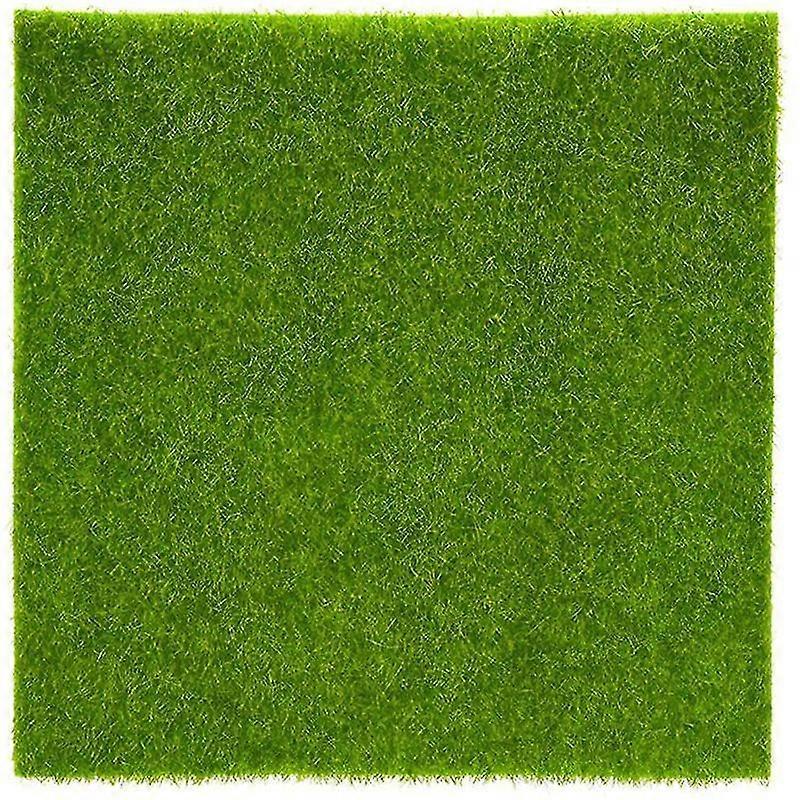 Minglan 2 Sizes Synthetic Artificial Grass Mat Green Non-fabric Fake Faux Grass Turf Rug