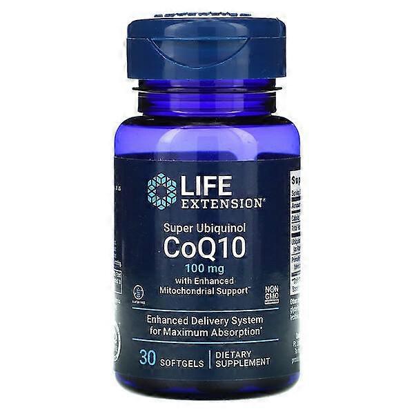 Life Extension, Super Ubiquinol CoQ10 with Enhanced Mitochondrial Support, 100 mg, 30 Softgels