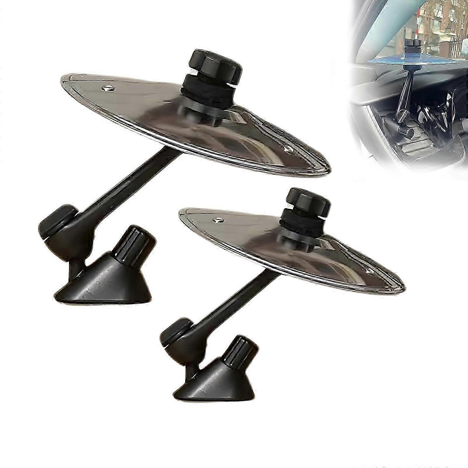 2-Pack Car Crash Cymbal Air Vent Drum Set Adjustable Clip-On Mini Finger Cymbals in 3 Colors for All Vehicles