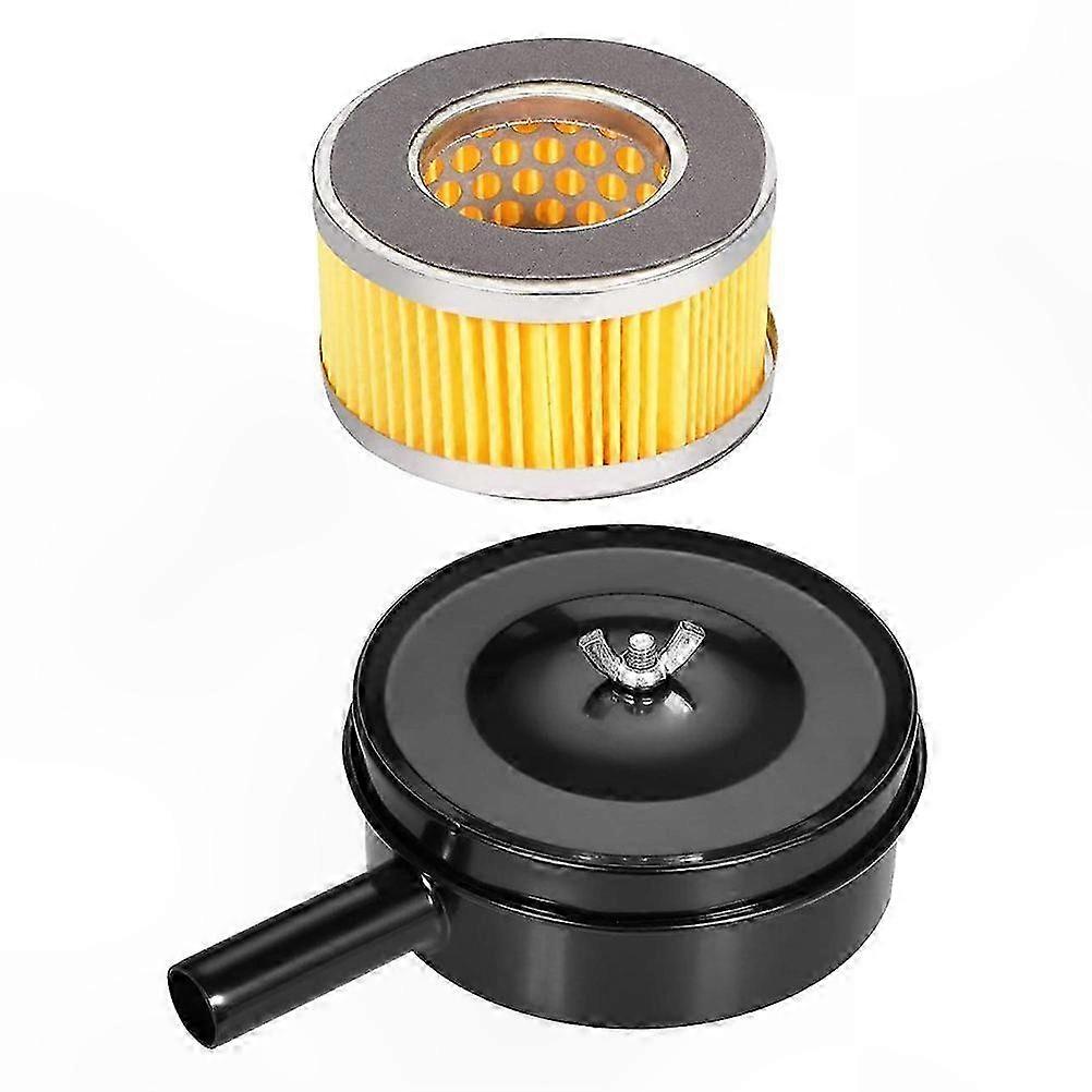 2-Pack Air Compressor Intake Filters with Drain Muffler for Quiet Operation