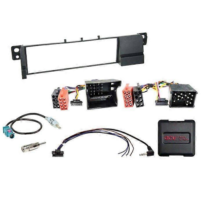 Kit 1 DIN compatible avec BMW Série 3 (E46) 07/1998-02/2007 avec commandes au volant et antenne