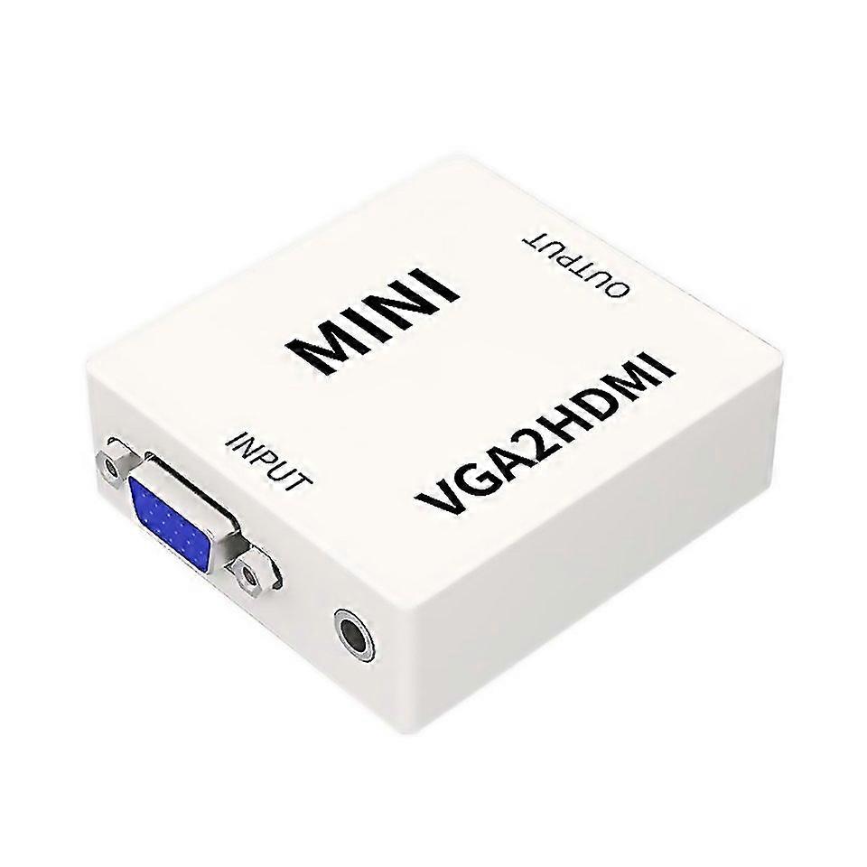 For Jsm Mini Size Hd 1080p Vga To Hdmi Scaler Box Audio Video Digital Converter Adapter