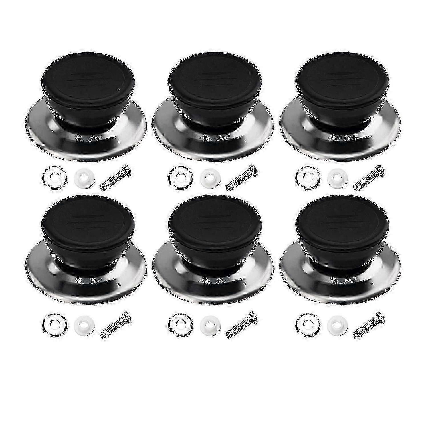 6 Sets Pot Lid Knobs,kitchen Cookware Replacement Pan Lid Handles