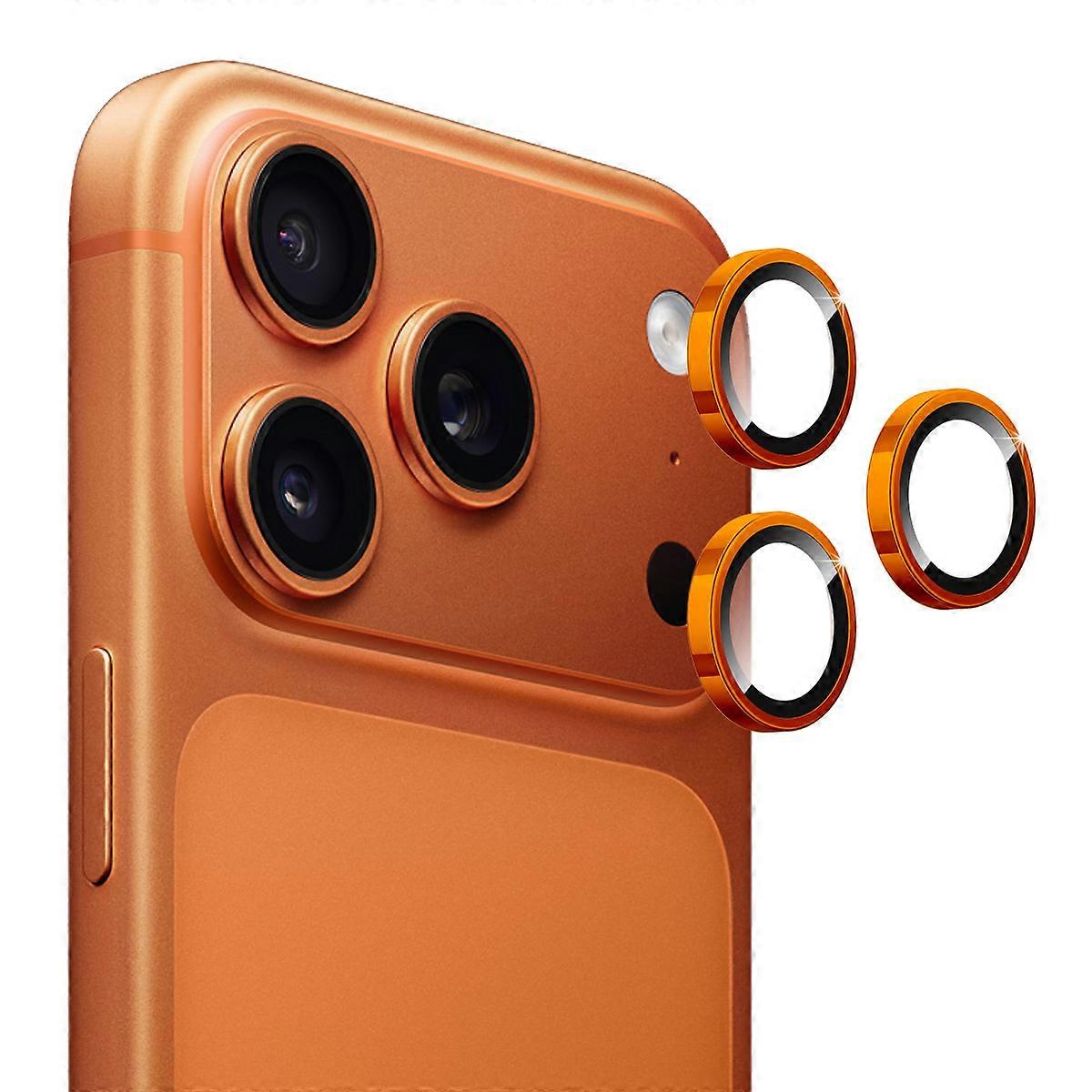 Compatible For iPhone 17 Pro / iPhone 17 Pro Max Camera Lens Film ENKAY HAT PRINCE Tempered Glass+Aluminum Alloy Lens Protector