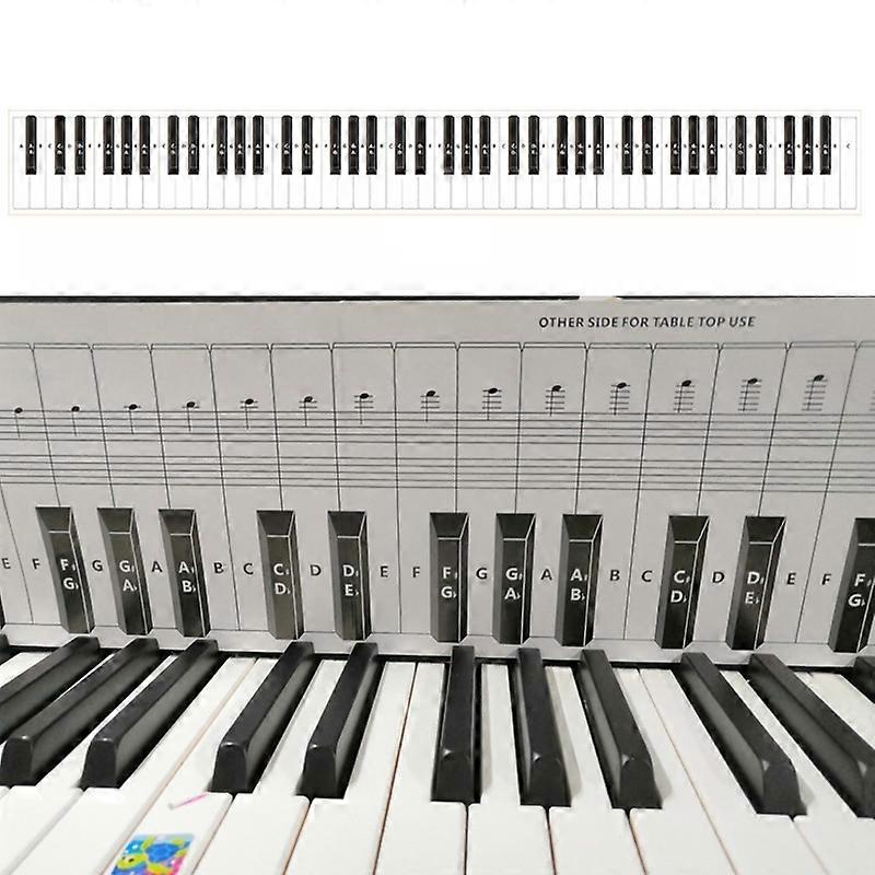 88 Keys Keyboard Piano Practice Paper Comparison Table White