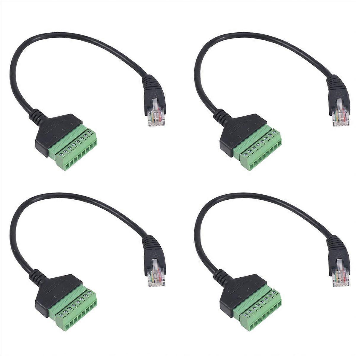 RJ45 Male to 8 Pin Extension Cable for Cat5/6/7 Ethernet Extender AV