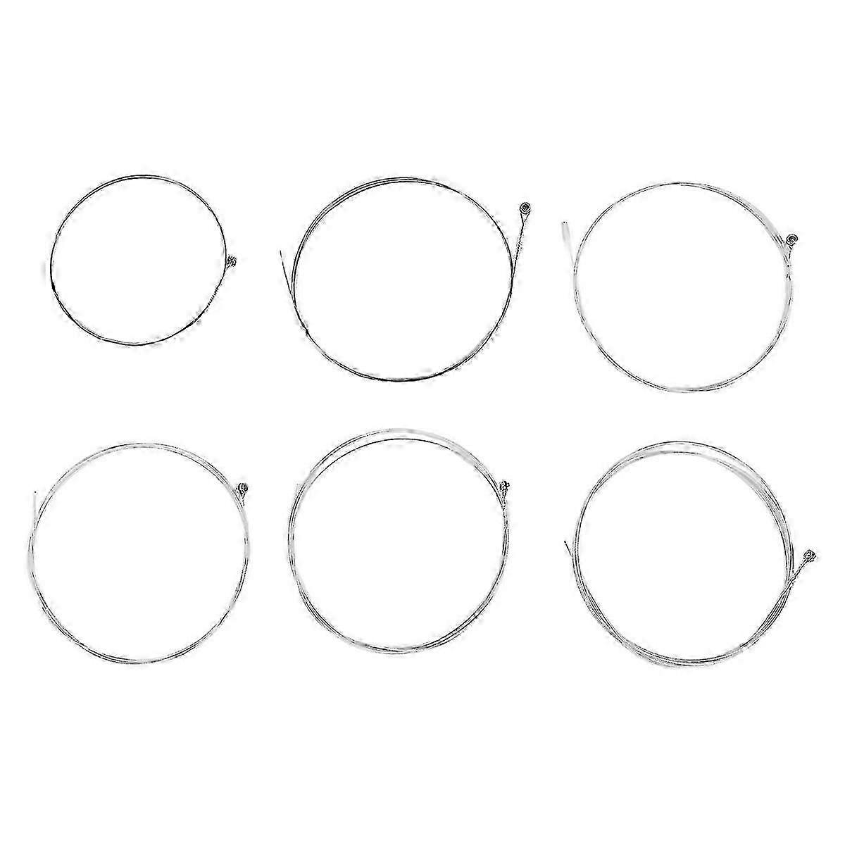 A104 Acoustic Guitar Strings 6Pcs/Set Copper Alloy Silver Plated String Guitar Parts Replacement 0.