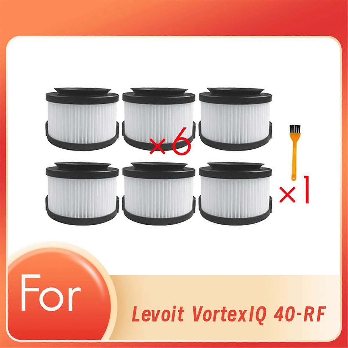 6 Pcs Front Filter with Clean Brush for Levoit Vortexiq 40-Rf