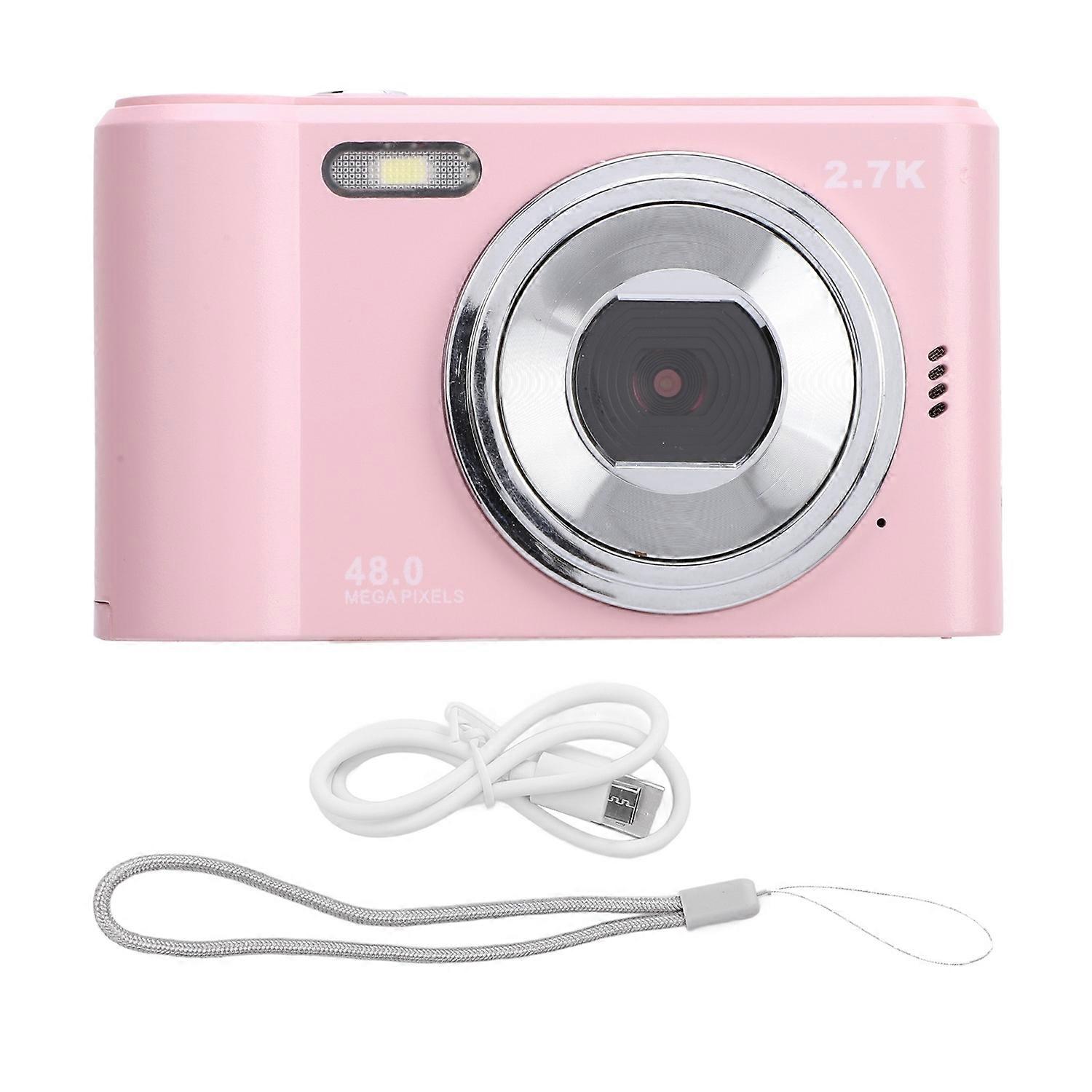 Digital Camera 2.4 Inch IPS Screen 2.7K 48MP 8X Zoom Autofocus Portable Digital Camera for Kids Stud