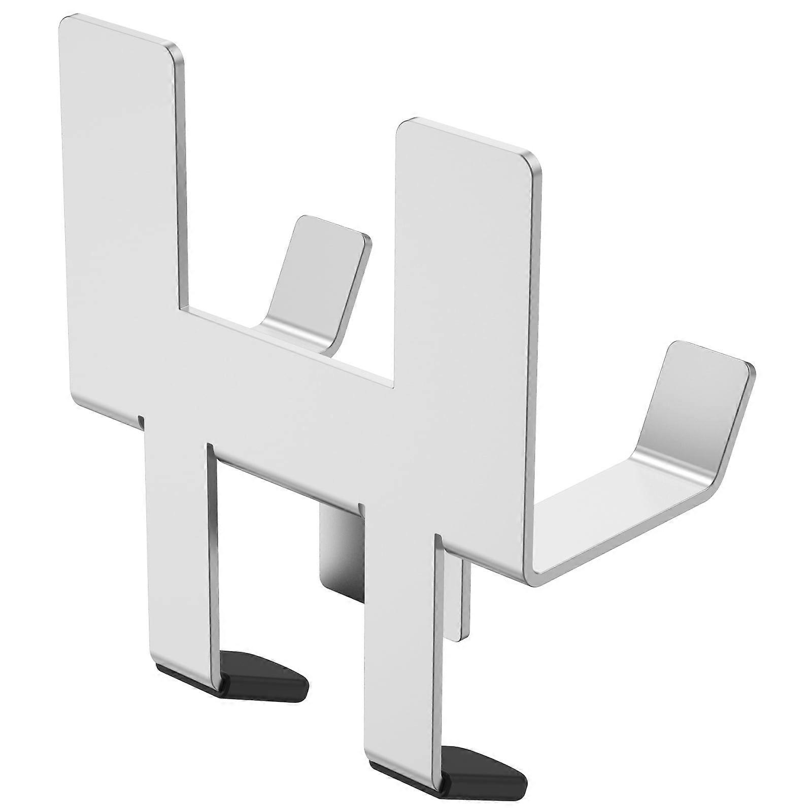 Wekvgz 1Pc/2Pcs Pot Lid Holder, Stainless Steel Rack with Silicone Pad, Space-Saving Stand for Most Pots, Keep Countertop Tidy