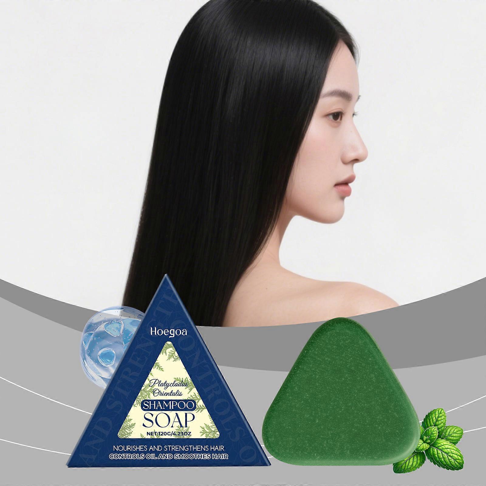 Hoegoa Platycladus Orientalis Leaf Shampoo Soap Is A Daily Cleansing Soap That Makes Hair Smooth And Gentle, Nourishing, Refreshing And Non-Greasy