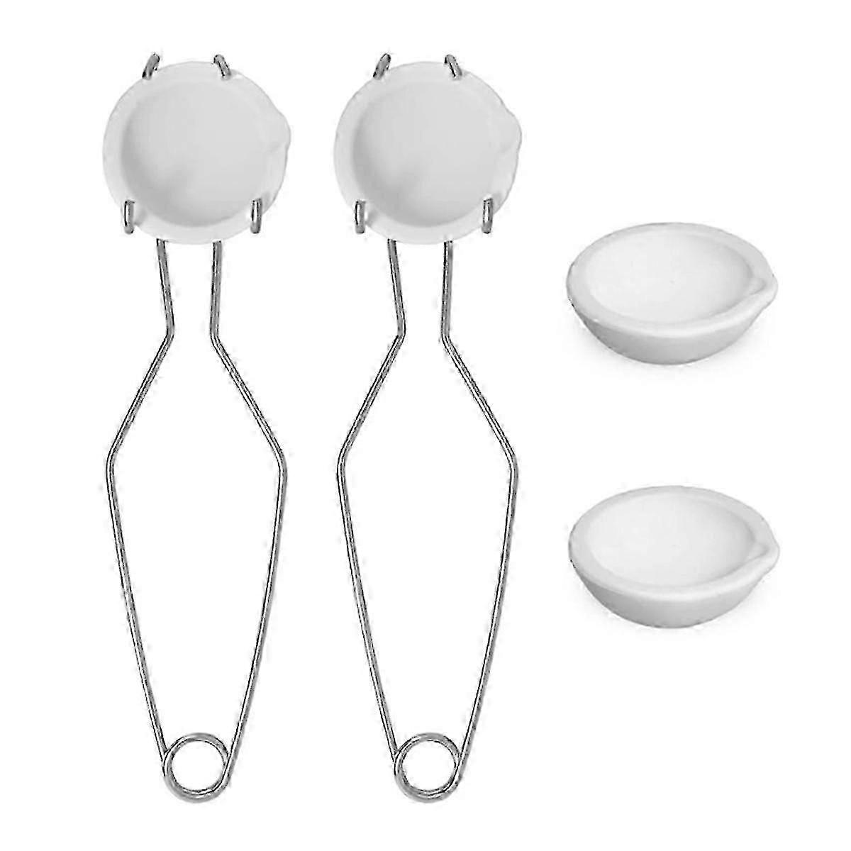 6Pcs Ceramic Quartz Crucible Kit for Metal Melting & Casting