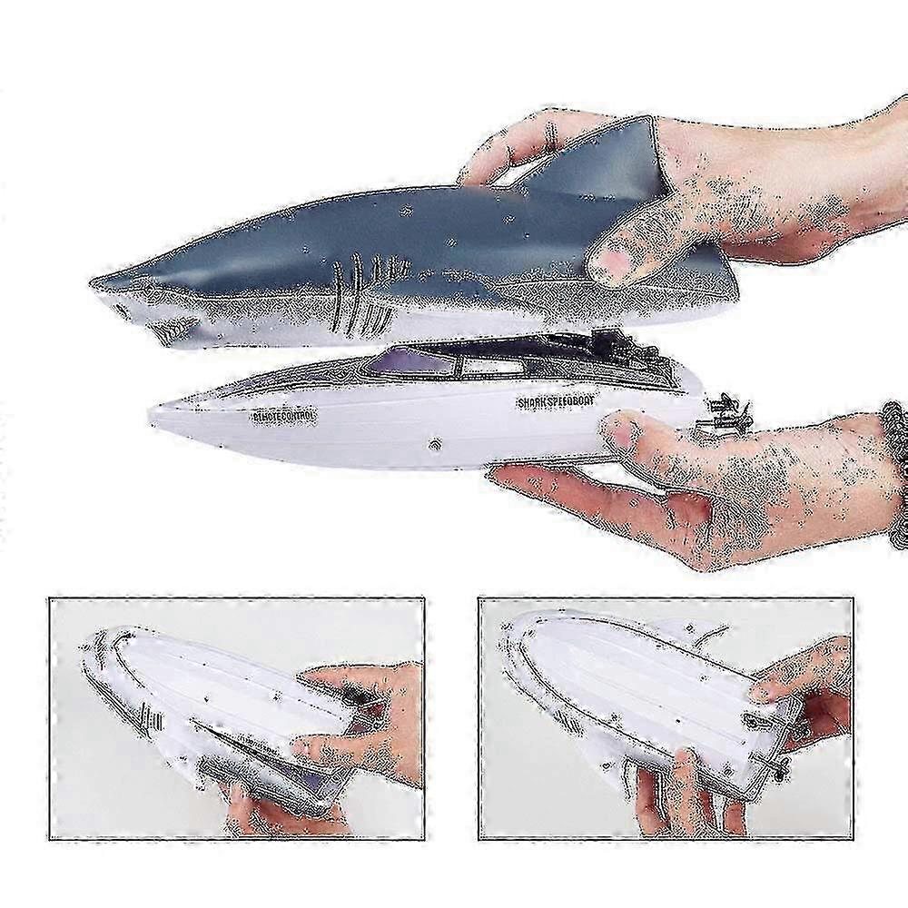 2.4g Shark Speedboat Rc Boat Two-Way Navigation Water Toy