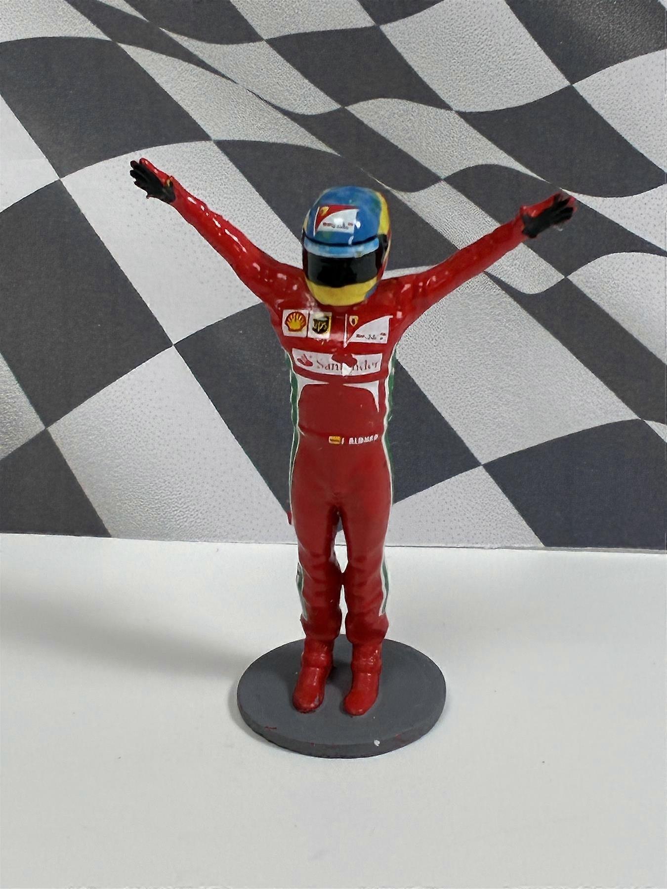 Fernando Alonso Ferrari Diecast Figure 1:43 Scale Cartrix CT056