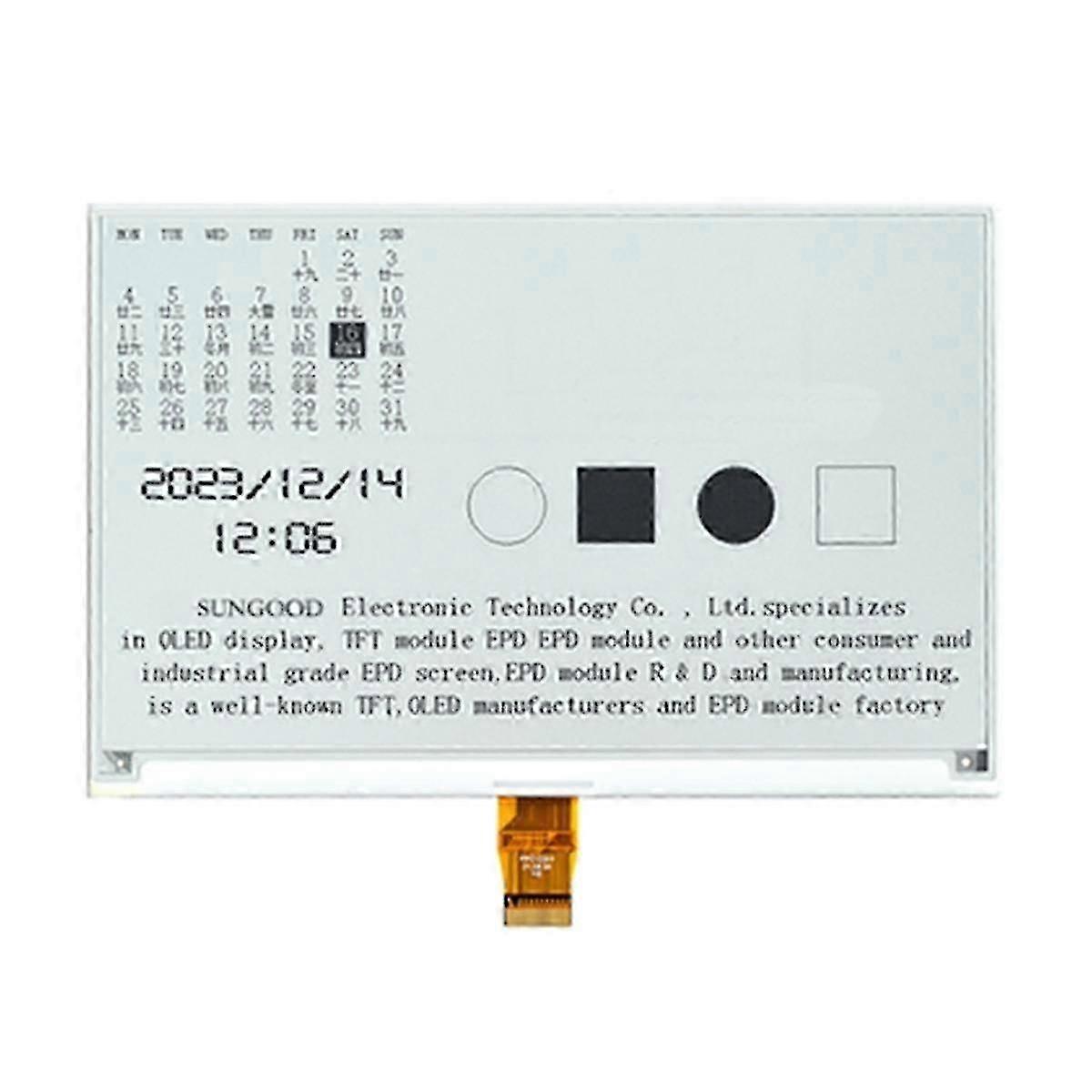 7.5 Inch Electronic Paper Ink Screen 800x480 Resolution Black White Epd E-paper Uc8179 Driver Spi Interface 24pin,b