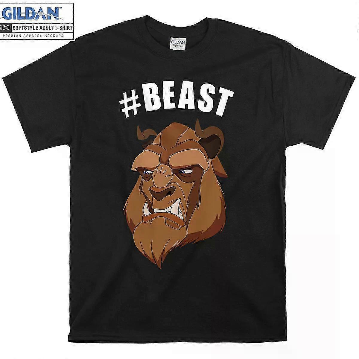 Camiseta com capuz e hashtag da Bela e a Fera