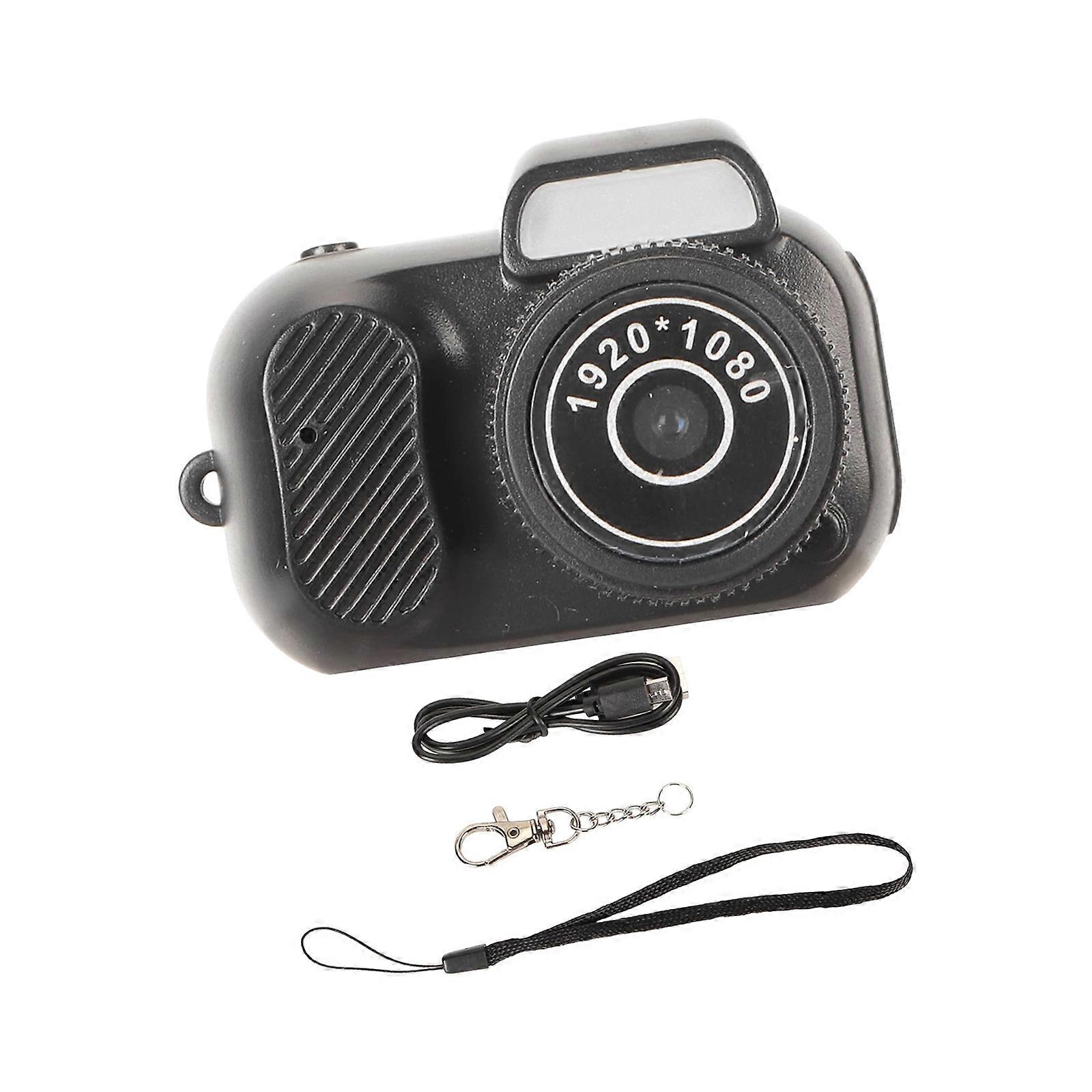 Lightweight Mini Camera Keychain Mountable Video 60 Minutes Playback ABS Exterior For Outdoor Enthusiasts Multicolor