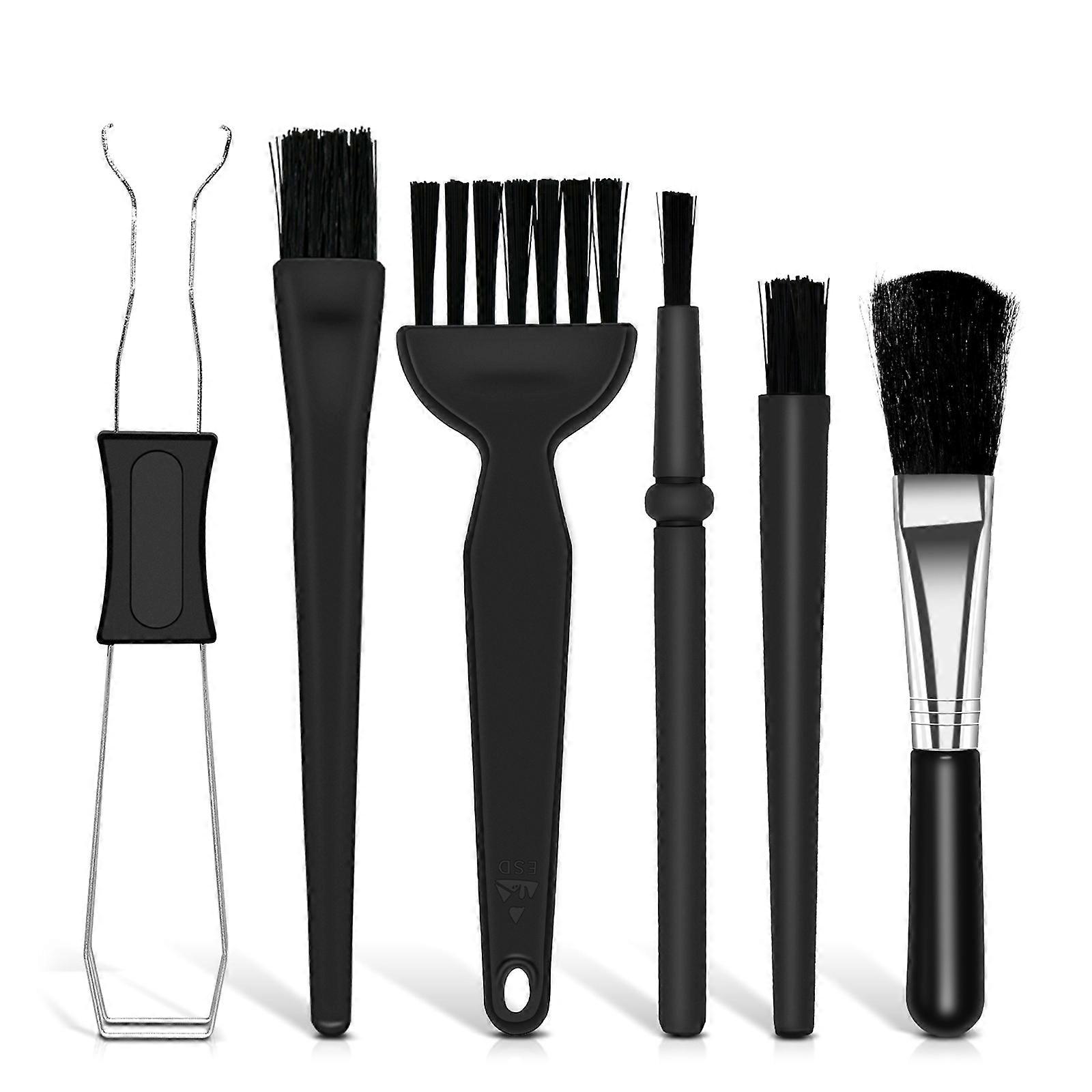 Electronics Maintenance Set 6PCs Anti Static Tools PP Handle Brush Keycap Remover For Mechanical Keypad Cleaning Multicolor