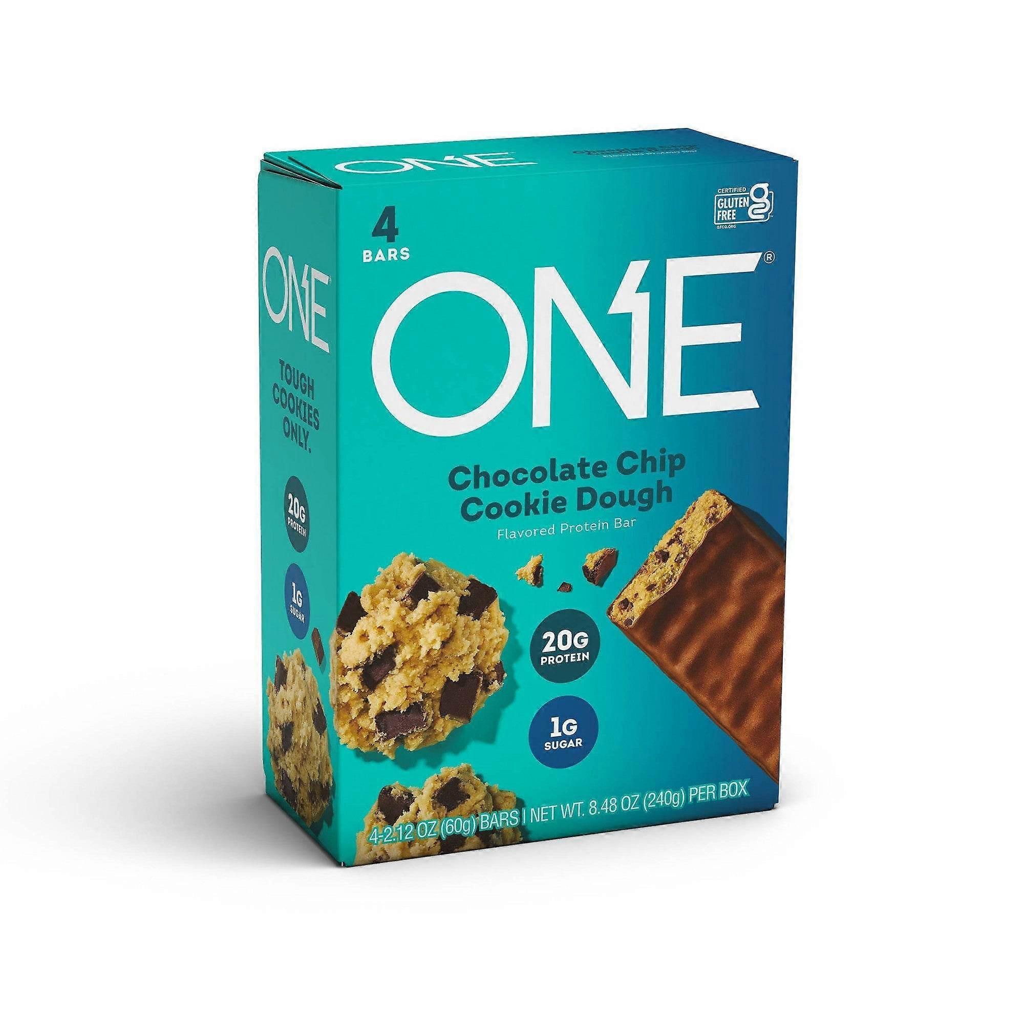 One Protein Bars, Chocolate Chip Cookie Dough, 4 Ea
